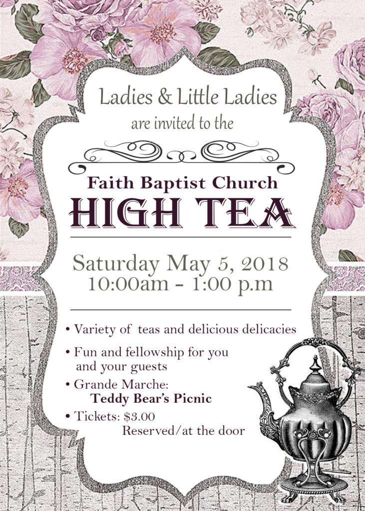 Ladies Tea Faith Baptist Church